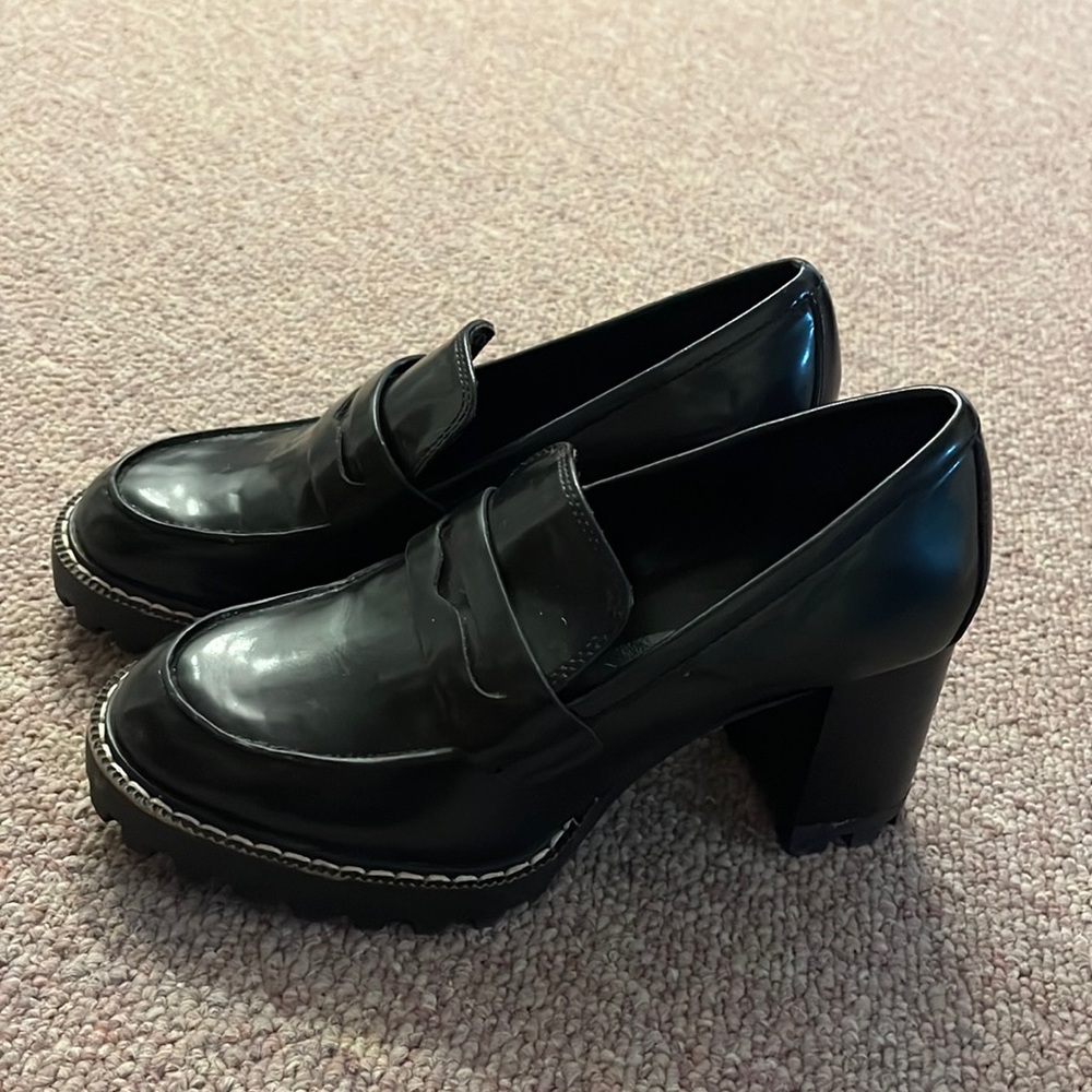 H&M heeled loafers